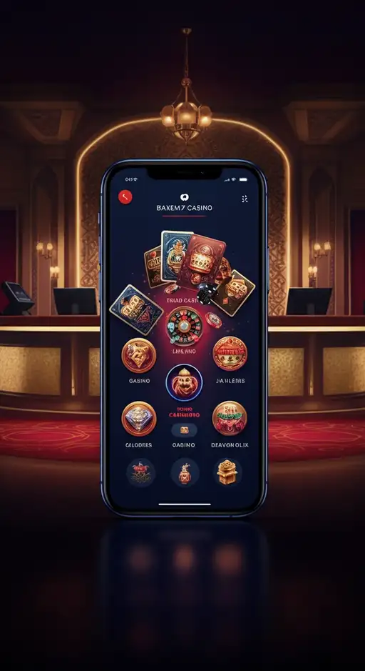 Main tenant un smartphone affichant l'interface fluide de Prince Ali Casino, symbolisant l'accès facile aux jeux partout et à tout moment.