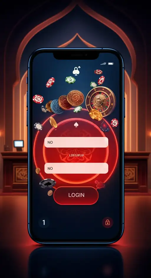 Interface de connexion sécurisée du Prince Ali Casino affichant les champs email et mot de passe avec l'option de connexion Google et le logo du casino en arrière-plan, garantissant un accès facile et protégé aux joueurs.